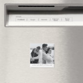 ミニマシンプルリスト2枚の写真日付を保存 マグネット (インサイチュ (食洗機))
