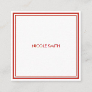 ミニマシンプルリスト スクエア名刺