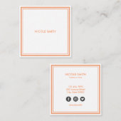 ミニマシンプルリスト スクエア名刺 (正面/裏面)