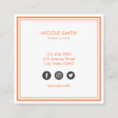 ミニマシンプルリスト スクエア名刺 (裏面)