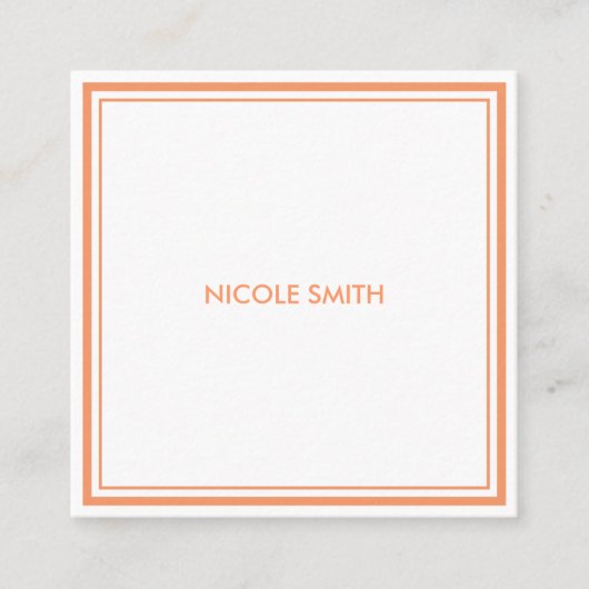 ミニマシンプルリスト スクエア名刺 (正面)