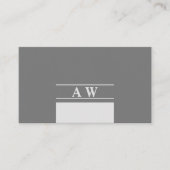 ミニマシンプルリスト・モノグラム 名刺 (正面)