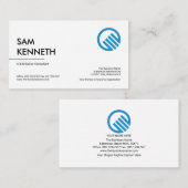 ミニマシンプルリスト·ライン·ストライプCEO創設者 名刺 (正面/裏面)