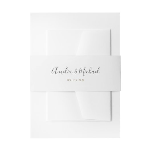 ミニマシンプルリスト 招待状ベリーバンド (正面例)