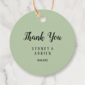 ミニマシンプルリスト|結婚セージサンキュー フェイバータグ (正面)