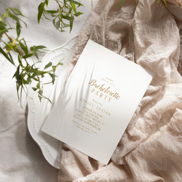 ミニマシンプルリスト|金ゴールドバチェロレッテ 招待状