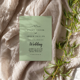 ミニマシンプルリスト|Sage Informal結婚's 招待状