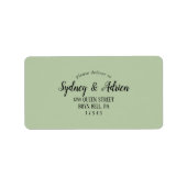 ミニマシンプルリスト|Sage RSVP住所 シール (正面)