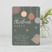 ミニマシンプルリストbohoオーナメントクリスマス 招待状 (スタンド正面)