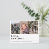 ミニマシンプルリストHello Happy New Year 3写真 シーズンカード (スタンド正面)
