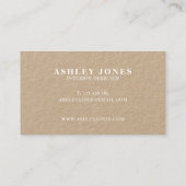 ミニマシンプルリストKraft名刺 名刺 (裏面)