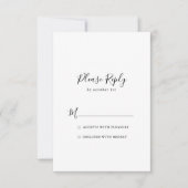 ミニマシンプルリストRSVP 出欠カード (正面)