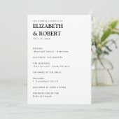 ミニマシンプルリモダン結婚ズムのセレモニー・ブラック プログラム (スタンド正面)