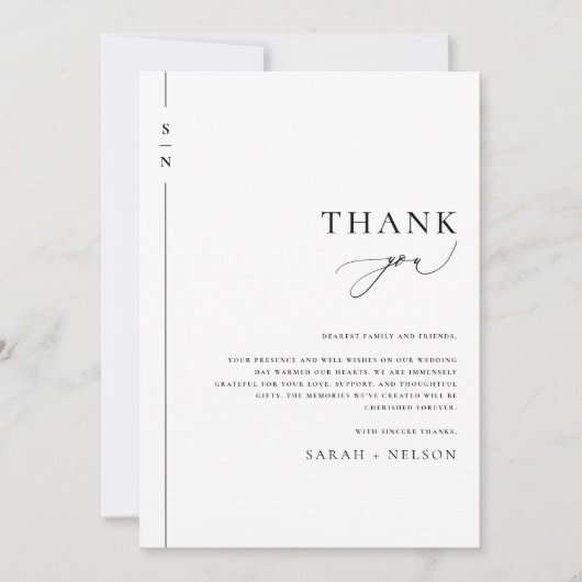 ミニマシンプルリ結婚ムサンキューカード 招待状 (正面)