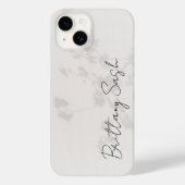 ミニマスタイリッシュモダンリストのホワイトモノグラム名 Case-Mate iPhoneケース (裏面)