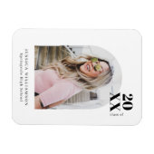 ミニマスタイリッシュモダンリストArch Graduation Photo An マグネット (横)