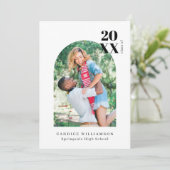 ミニマスタイリッシュモダンリストArch Graduation Photo An 案内状 (スタンド正面)