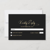 ミニマスタイリッシュリストのブ結婚ラック 出欠カード (正面)