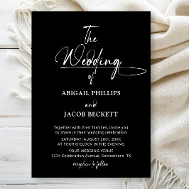 ミニマスタイリッシュリストのブ結婚ラック 招待状