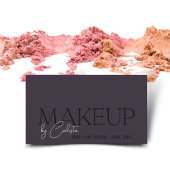 ミニマスタイリッシュリストグラフィックメイクアップによる「お名前」 名刺