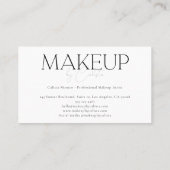 ミニマスタイリッシュリストグラフィックメイクアップによる「お名前」 名刺 (裏面)