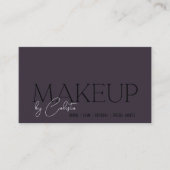 ミニマスタイリッシュリストグラフィックメイクアップによる「お名前」 名刺 (正面)