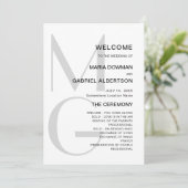 ミニマスタイリッシュリストタイポグラフィモノグラ結婚ム病 プログラム (スタンド正面)