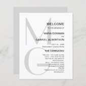 ミニマスタイリッシュリストタイポグラフィモノグ結婚ラムPR (正面/裏面)