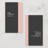 ミニマスタイリッシュリストモダン垂直プレミアムリネン 名刺 (正面/裏面)