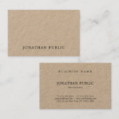 ミニマスタイリッシュリストユニークデザインプモダンランラックス 名刺 (正面/裏面)