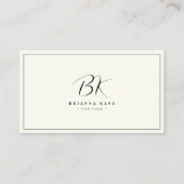 ミニマスタイリッシュリスト手文字モノグラム 名刺 (正面)