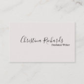 ミニマスタイリッシュリスト灰色 名刺 (正面)