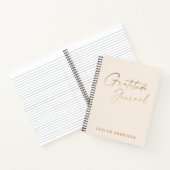 ミニマスタイリッシュリスト白いパーソナライズされた感謝 ノートブック (内部)