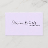 ミニマスタイリッシュリスト紫 名刺 (正面)