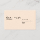 ミニマスタイリッシュリスト 名刺 (裏面)