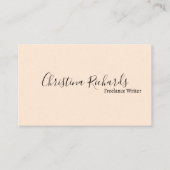 ミニマスタイリッシュリスト 名刺 (正面)