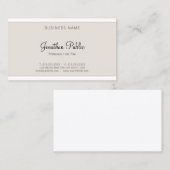 ミニマスタイリッシュリモダンシンプルエレガント 名刺 (正面/裏面)