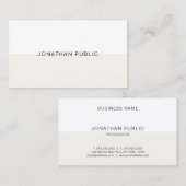 ミニマスタイリッシュリモダンストエレガントプレイお洒落ントップ 名刺 (正面/裏面)