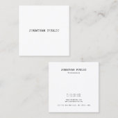 ミニマスタイリッシュルモダンデザインテンプレートシンプル スクエア名刺 (正面/裏面)