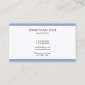 ミニマスタイリッシュルモダンプロフェッショナルラ頭が切れるックス 名刺 (裏面)