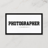 ミニマスリットブラックフレーム写はっきりした真者 名刺 (正面)