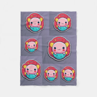 ミニマチスト漫画 フリースブランケット