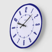 ミニマパーソナライズされたモダンリスト ラージ壁時計 (傾斜)