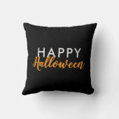 ミニマパーソナライズされたリストかわいいシックなハロウィーンシーズン クッション (裏面)