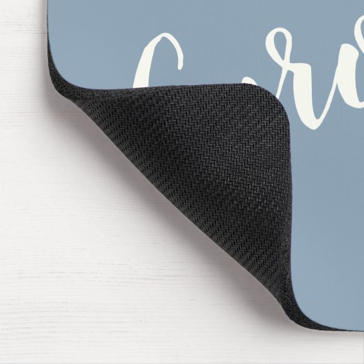 ミニマパーソナライズされたリストの書道名(青) マウスパッド (コーナー)