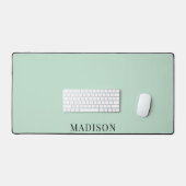 ミニマパーソナライズされたリストタイポグラフィグ無地のリーン デスクマット (キーボード&マウス)