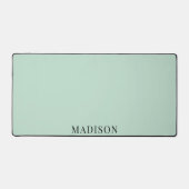 ミニマパーソナライズされたリストタイポグラフィグ無地のリーン デスクマット (正面)