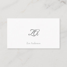 ミニマパーソナライズされたリストデザイン白の背景 名刺