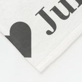 ミニマパーソナライズされたリストハート毛布 フリースブランケット (角)