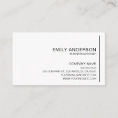 ミニマパーソナライズされたリストプロフェッショナル名刺 名刺 (正面)